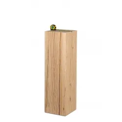 oak wood plinth sanded