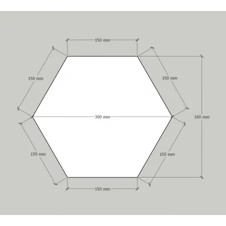 Hexagon plinth, white