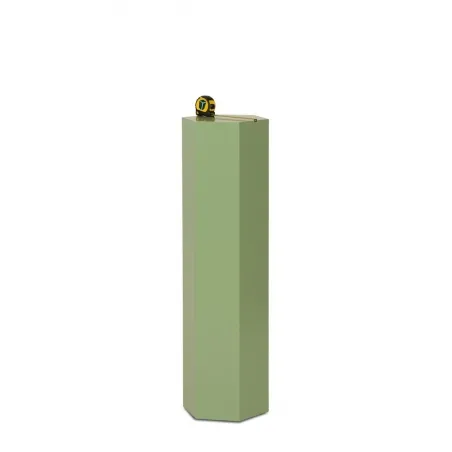 Hexagon plinth, colored