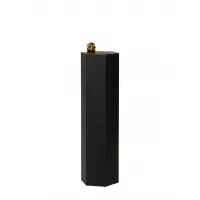 Hexagon plinth, black