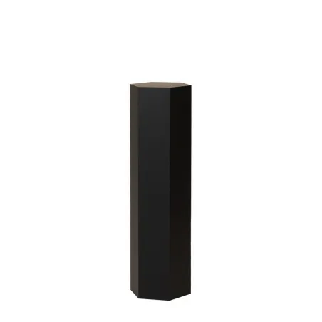 Hexagon plinth, black
