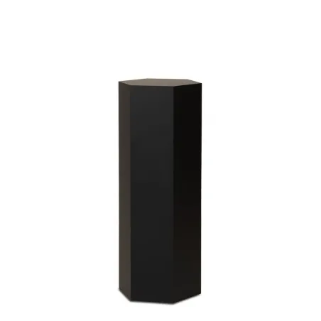 Hexagon plinth, black