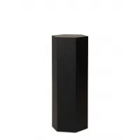 Hexagon plinth, black