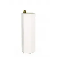Hexagon plinth, white