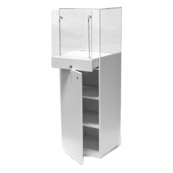 showcase plinth white