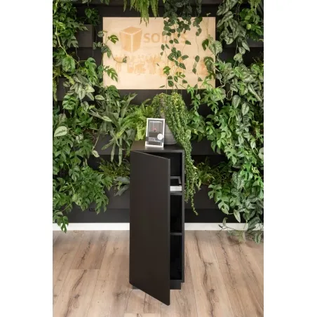 Black Oak Veneer Cabinet plinth