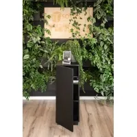 Black Oak Veneer Cabinet plinth