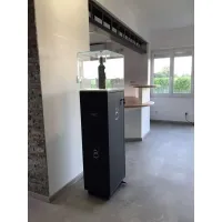 cabinet and storage plinth black matt