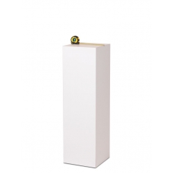 Plain MDF pedestal | exhition plinth unpainted