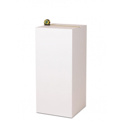 Plain MDF pedestal | exhition plinth unpainted