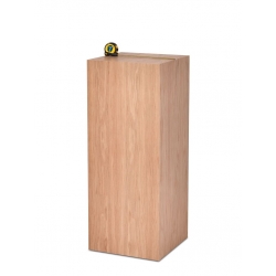 Oakwood veneer plinth