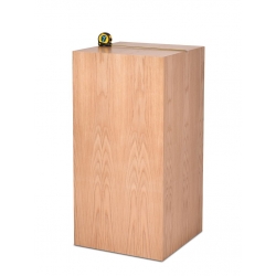 Oakwood veneer plinth