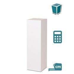 Plain MDF pedestal | exhition plinth unpainted