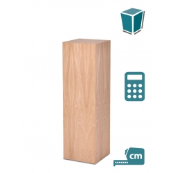 Oakwood veneer plinth