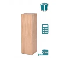 Oakwood veneer plinth