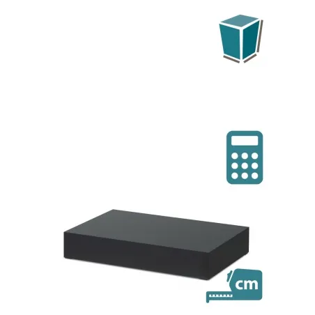 Window display plinth, black