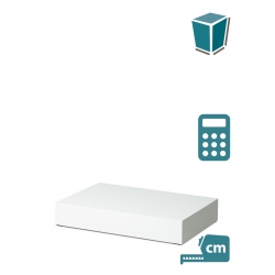 Window display plinth, white