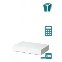 Window display plinth, white
