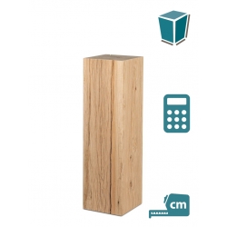 oak wood plinth sanded