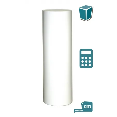 circular plinth white