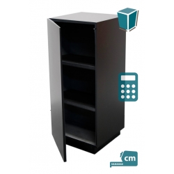 cabinet and storage plinth black high gloss