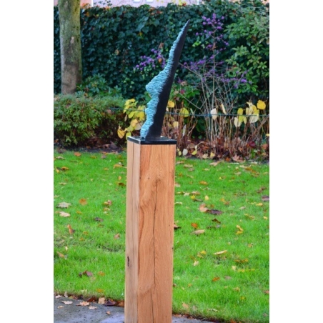 oak wood plinth sanded