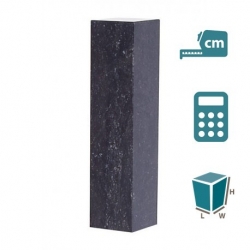 Belgian blue stone, soft finish, mitred (hollow)