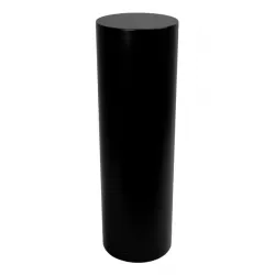 circular plinth, black, 25 x 25 x 100 cm (LxWxH)