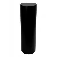 circular plinth, black, 25 x 25 x 100 cm (LxWxH)