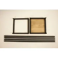 Industrial steel plinth 30 x 30 x 100 cm