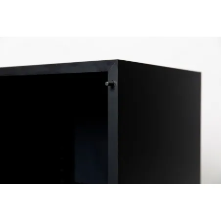 cabinet and storage plinth black matt