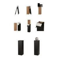 Cardboard plinth black