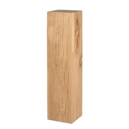 oak wood plinth sanded