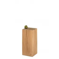 oak wood plinth sanded