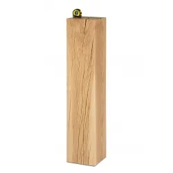 oak wood plinth sanded